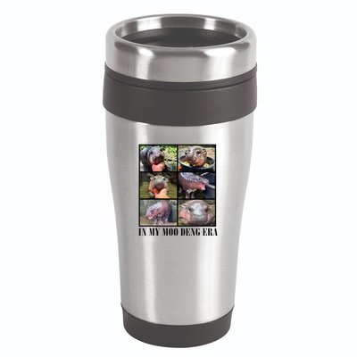 In My Moo Deng Era  Moo Deng Lover 16oz Travel Tumbler