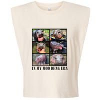 In My Moo Deng Era  Moo Deng Lover Garment-Dyed Women's Muscle Tee