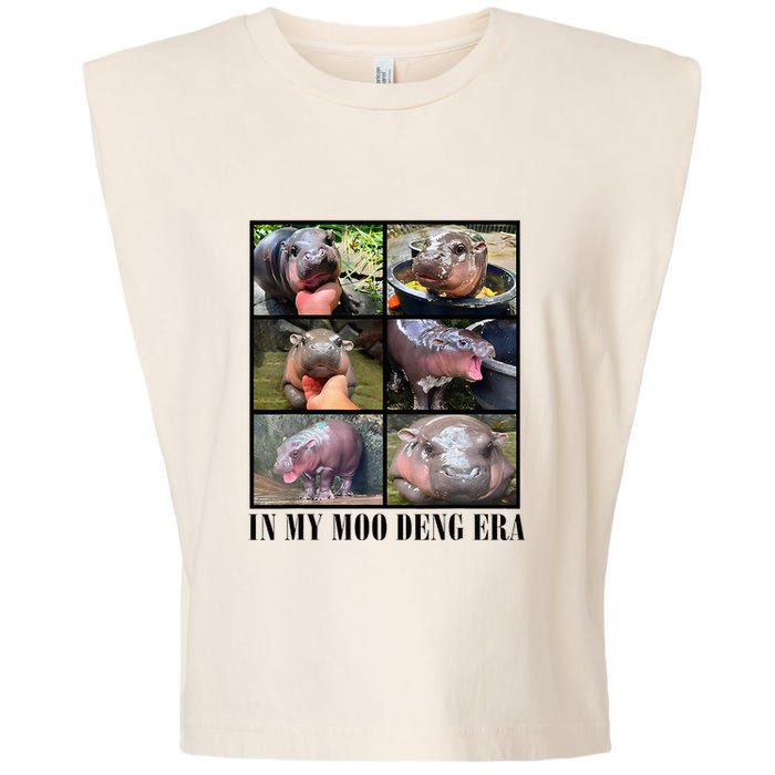 In My Moo Deng Era  Moo Deng Lover Garment-Dyed Women's Muscle Tee