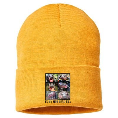 In My Moo Deng Era  Moo Deng Lover Sustainable Knit Beanie