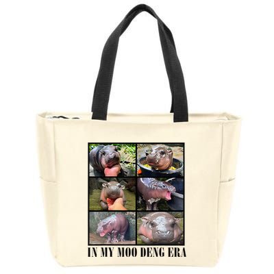 In My Moo Deng Era  Moo Deng Lover Zip Tote Bag