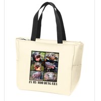 In My Moo Deng Era  Moo Deng Lover Zip Tote Bag