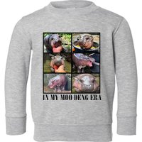 In My Moo Deng Era  Moo Deng Lover Toddler Sweatshirt
