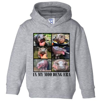 In My Moo Deng Era  Moo Deng Lover Toddler Hoodie