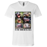 In My Moo Deng Era  Moo Deng Lover V-Neck T-Shirt