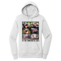 In My Moo Deng Era  Moo Deng Lover Women's Pullover Hoodie
