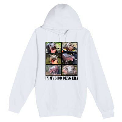 In My Moo Deng Era  Moo Deng Lover Premium Pullover Hoodie