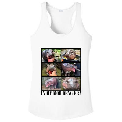 In My Moo Deng Era  Moo Deng Lover Ladies PosiCharge Competitor Racerback Tank