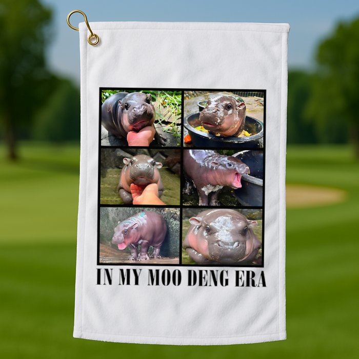 In My Moo Deng Era  Moo Deng Lover Golf Towel