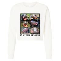 In My Moo Deng Era  Moo Deng Lover Cropped Pullover Crew