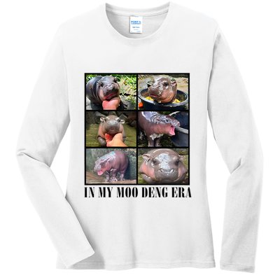 In My Moo Deng Era  Moo Deng Lover Ladies Long Sleeve Shirt