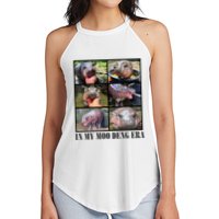 In My Moo Deng Era  Moo Deng Lover Women's Perfect Tri Rocker Tank