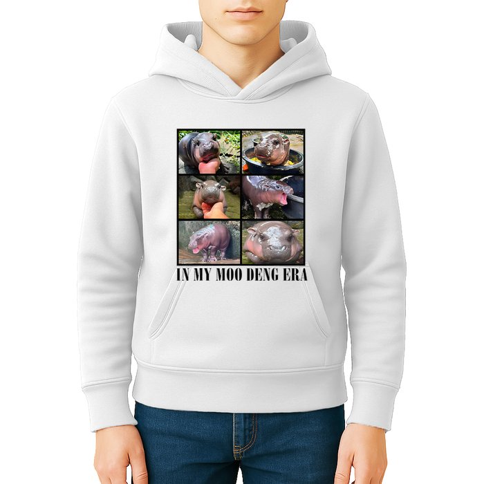 In My Moo Deng Era  Moo Deng Lover Kids Hoodie