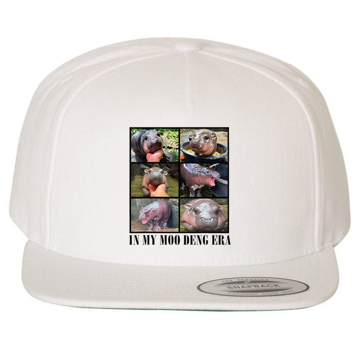 In My Moo Deng Era  Moo Deng Lover Wool Snapback Cap