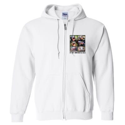 In My Moo Deng Era  Moo Deng Lover Full Zip Hoodie