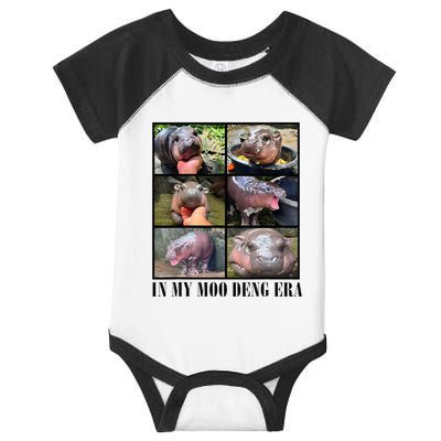 In My Moo Deng Era  Moo Deng Lover Infant Baby Jersey Bodysuit