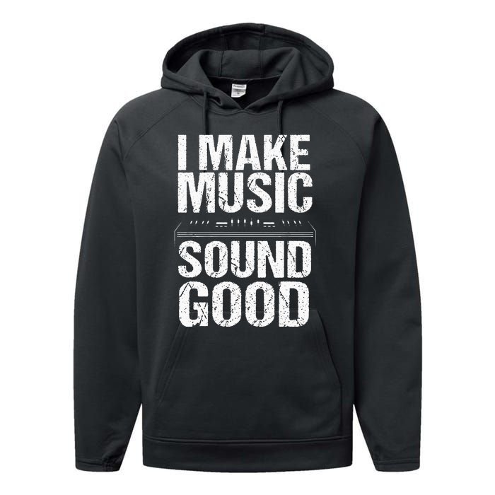 I Make Music Sound So Good Audio Sound Engineer Recording Performance Fleece Hoodie