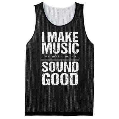 I Make Music Sound So Good Audio Sound Engineer Recording Mesh Reversible Basketball Jersey Tank