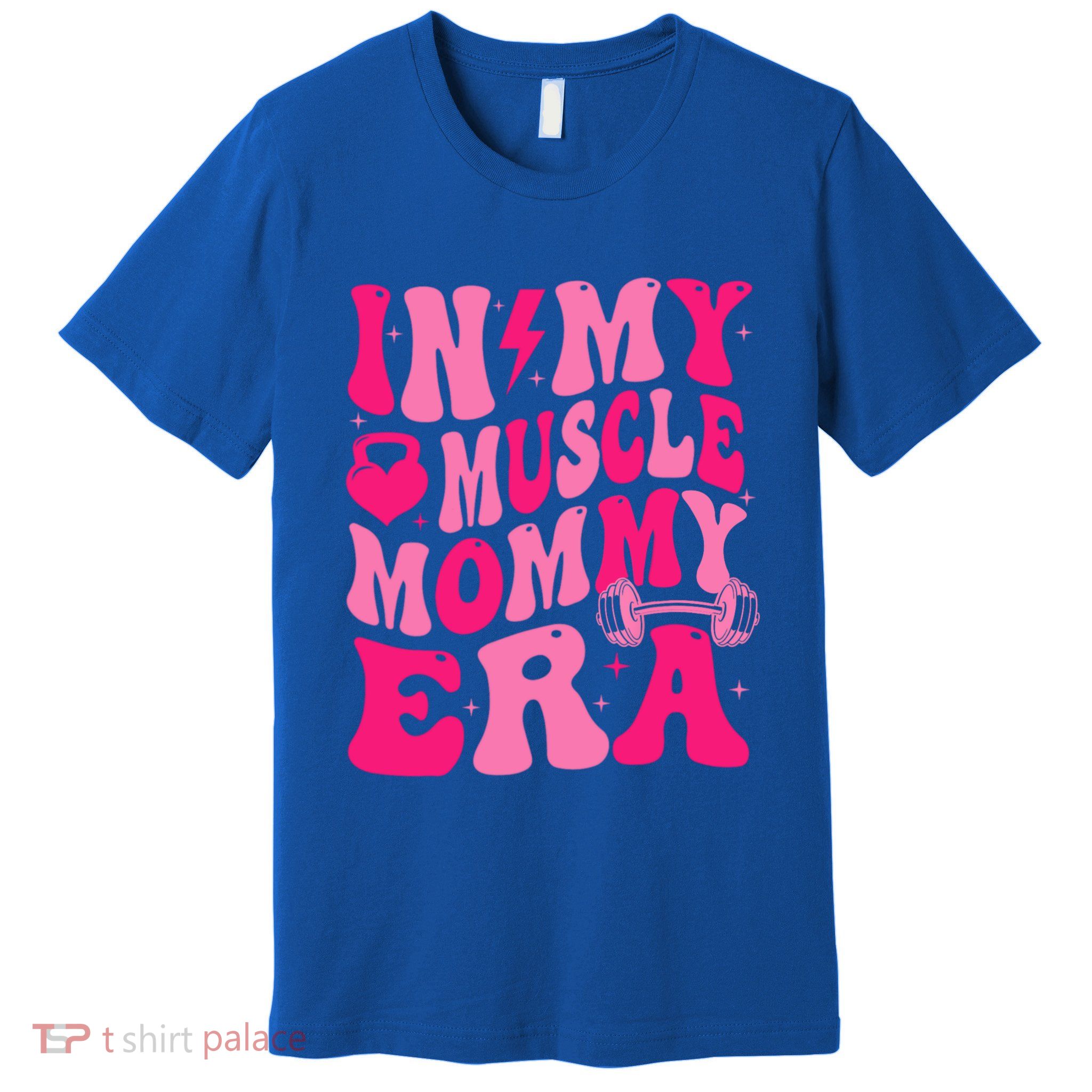 In My Muscle Mommy Era Groovy Premium T-Shirt