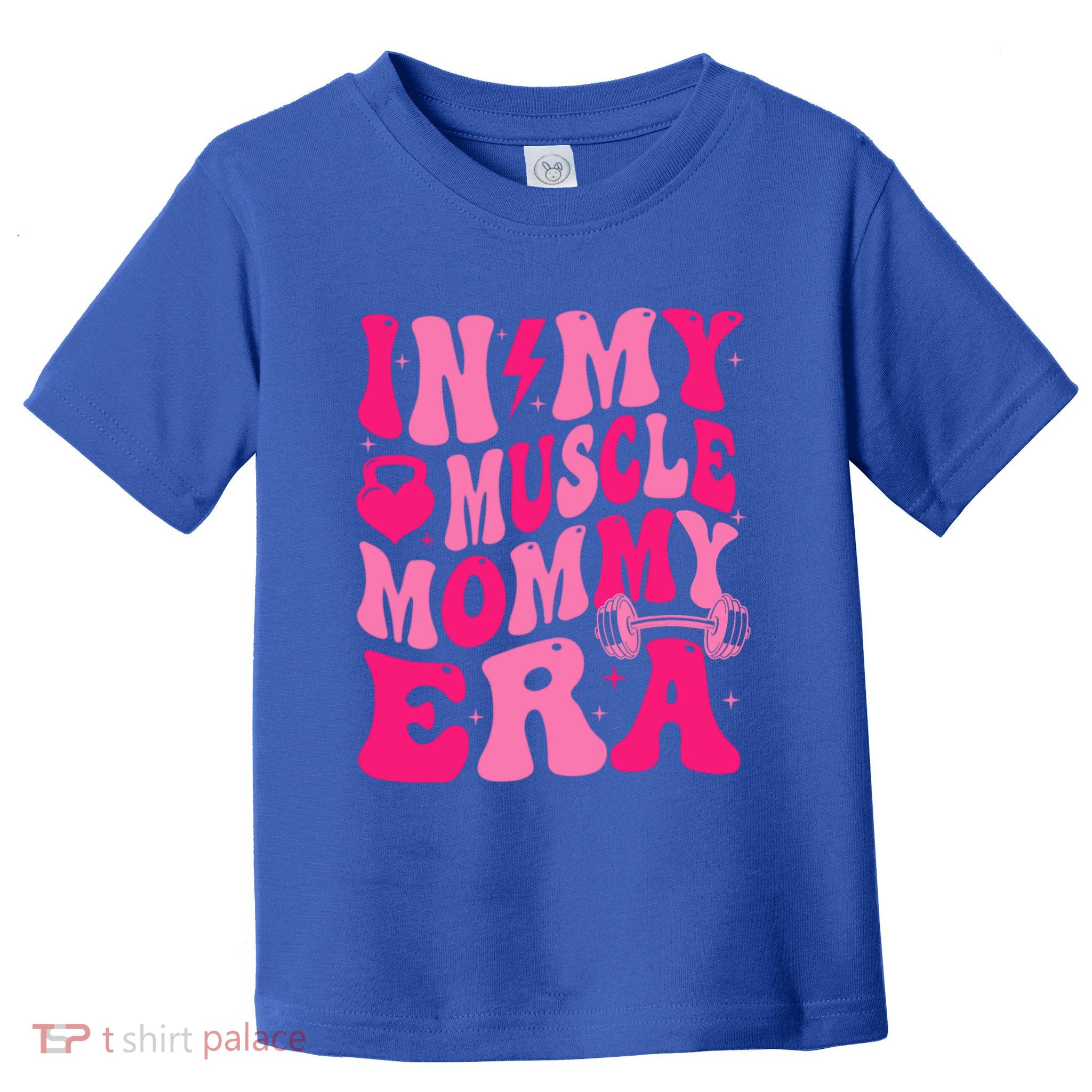 In My Muscle Mommy Era Groovy Toddler T-Shirt