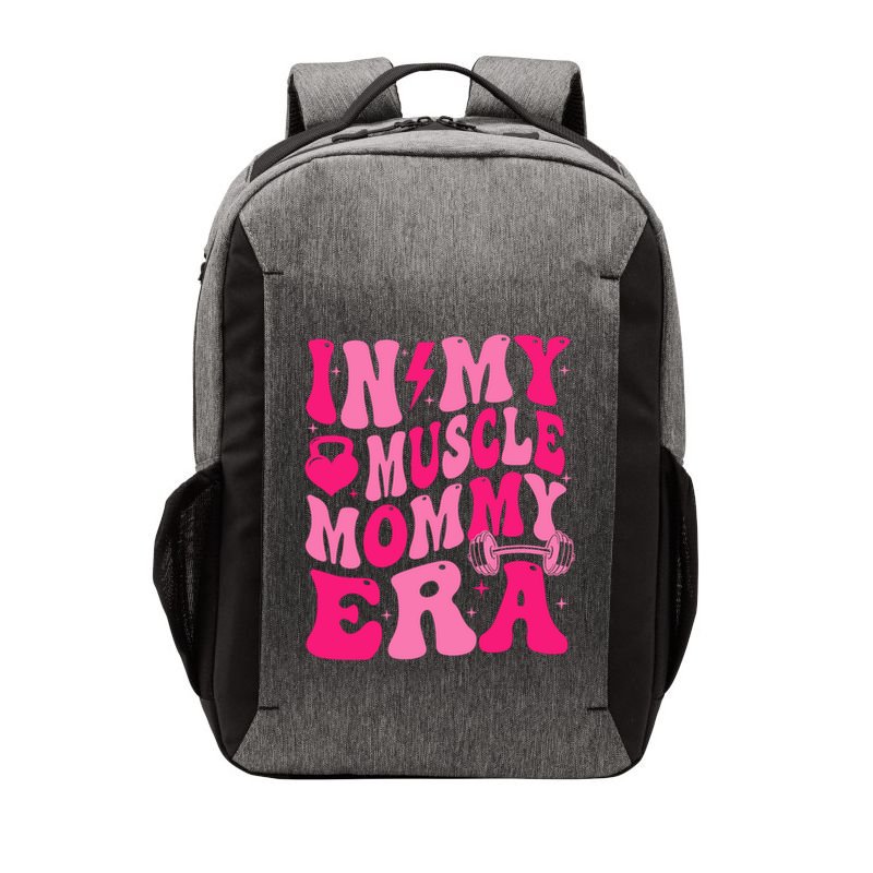 In My Muscle Mommy Era Groovy Vector Backpack