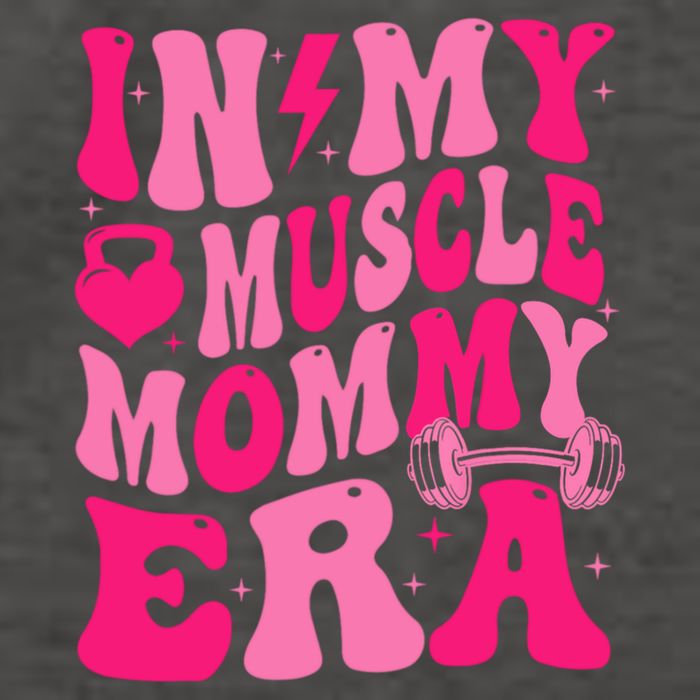 In My Muscle Mommy Era Groovy Vector Backpack