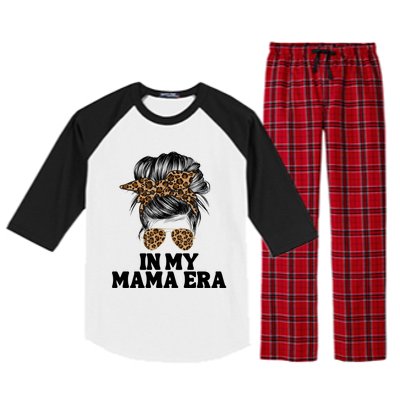 In My Mama Era Groovy In My Mama Era Mom Life Mothers Day Cool Gift Raglan Sleeve Pajama Set