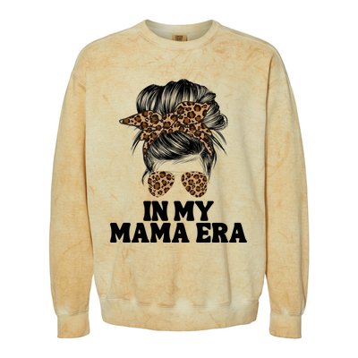 In My Mama Era Groovy In My Mama Era Mom Life Mothers Day Cool Gift Colorblast Crewneck Sweatshirt