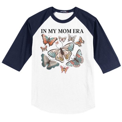 In My Mom Era Butterfly Baseball Sleeve Shirt