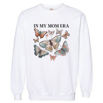 In My Mom Era Butterfly Garment-Dyed Sweatshirt