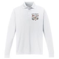 In My Mom Era Butterfly Performance Long Sleeve Polo