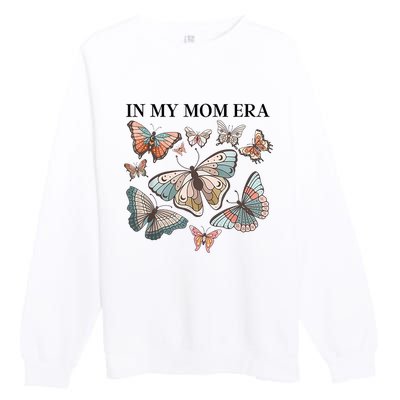 In My Mom Era Butterfly Premium Crewneck Sweatshirt