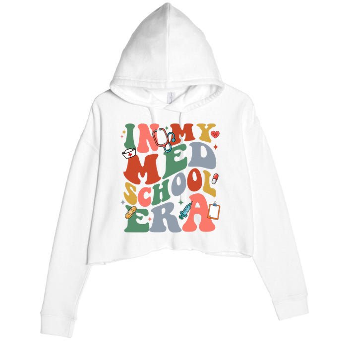 In My Med School Era Medical Student Crop Fleece Hoodie