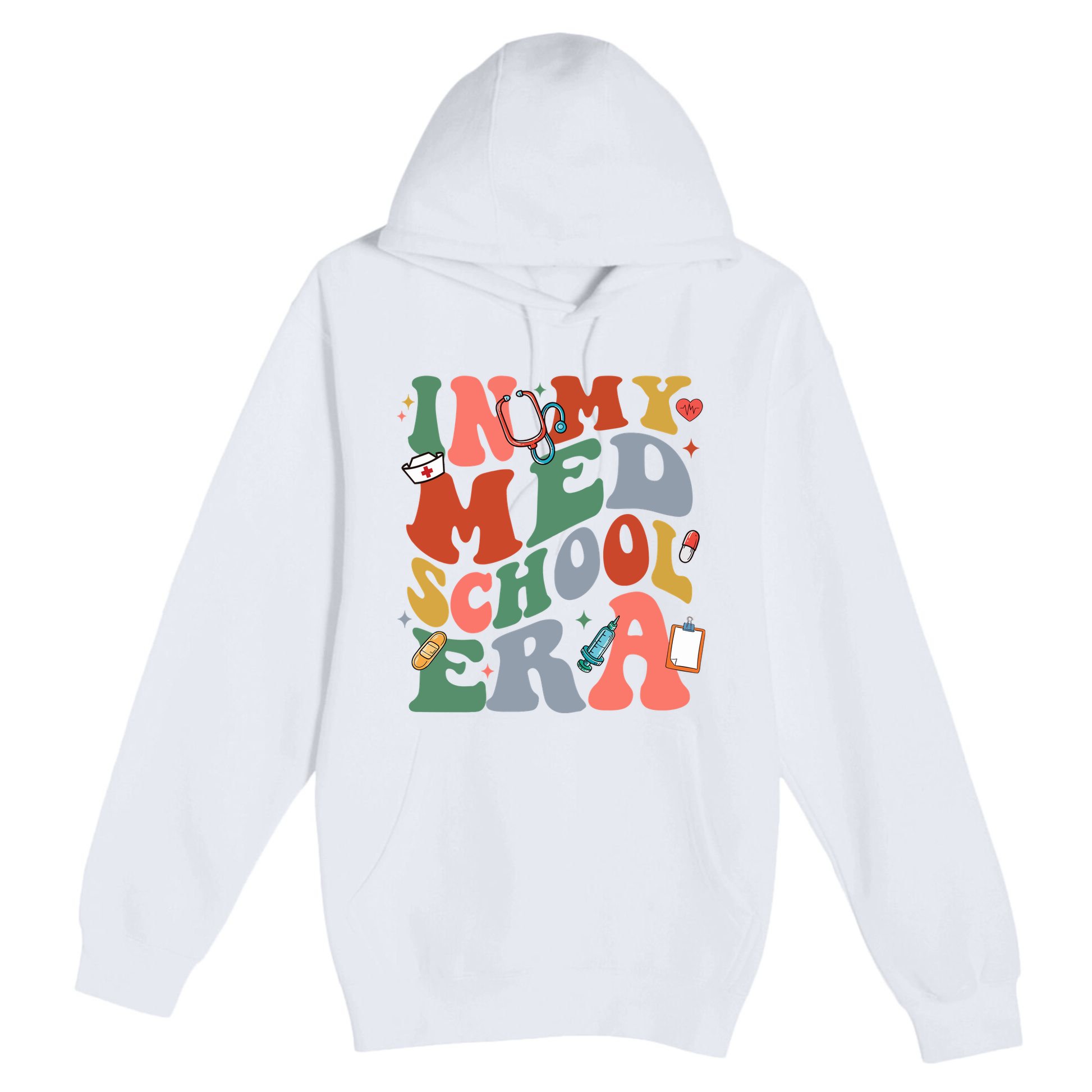 In My Med School Era Medical Student Premium Pullover Hoodie