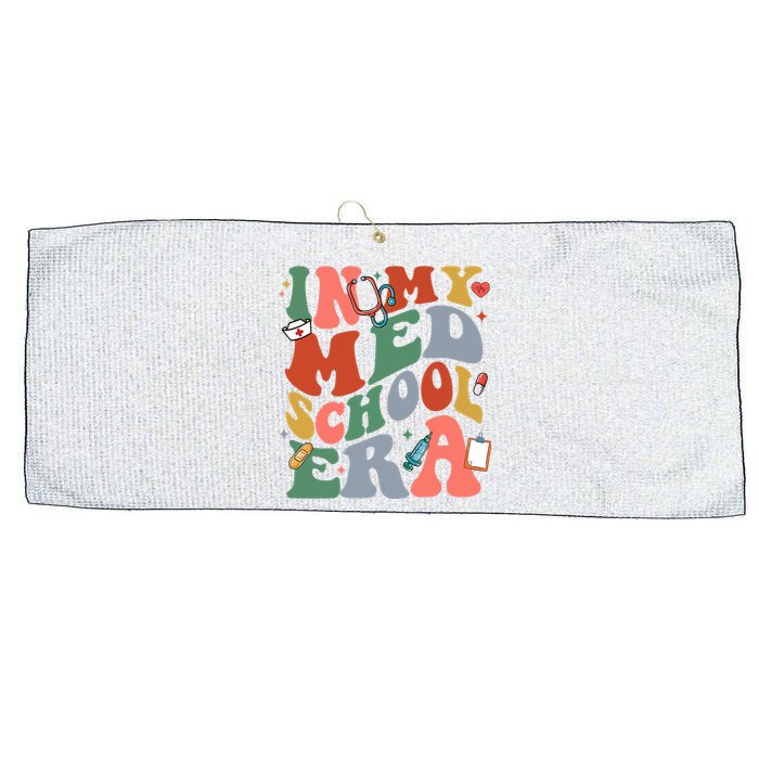 In My Med School Era Medical Student Large Microfiber Waffle Golf Towel