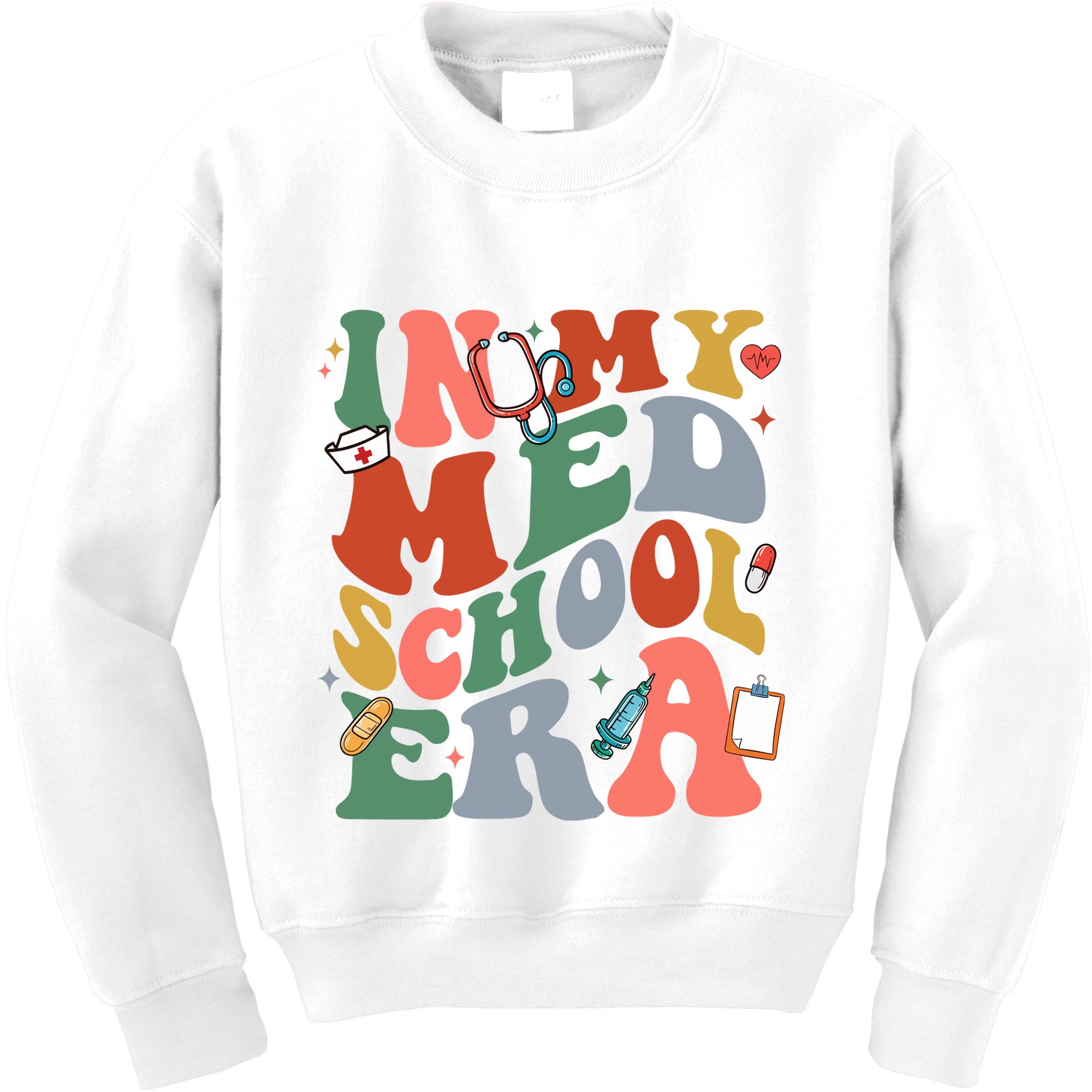 In My Med School Era Medical Student Kids Sweatshirt