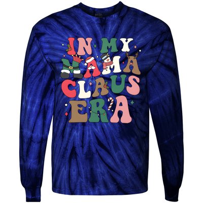 In My Mama Claus Era Christmas Tie-Dye Long Sleeve Shirt