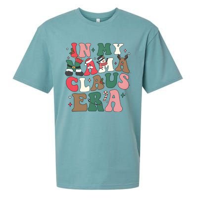 In My Mama Claus Era Christmas Sueded Cloud Jersey T-Shirt