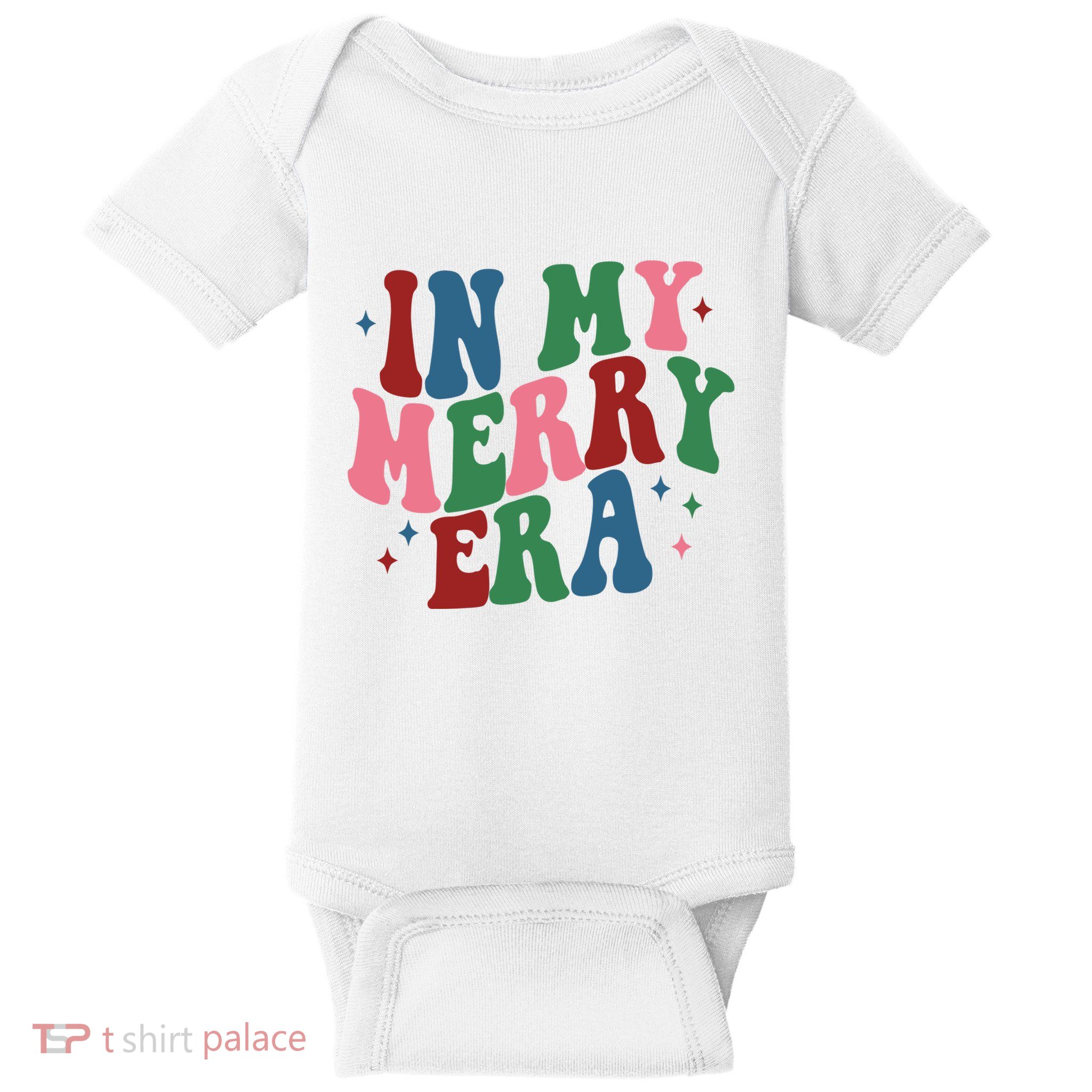In My Merry Era Christmas Holiday Baby Bodysuit