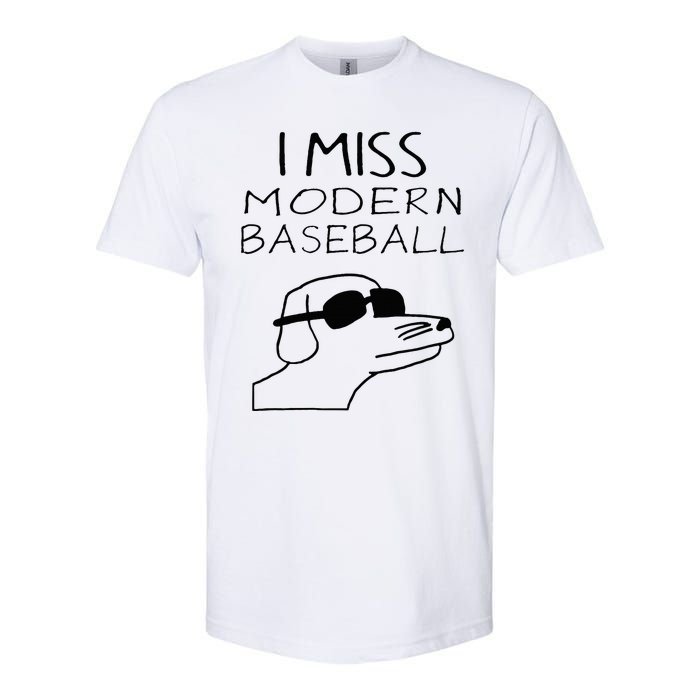 I Miss Modern Baseball Funny Dog Sport Lover Softstyle CVC T-Shirt