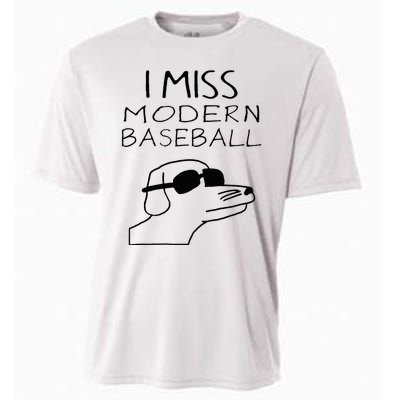 I Miss Modern Baseball Funny Dog Sport Lover Cooling Performance Crew T-Shirt