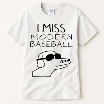 I Miss Modern Baseball Funny Dog Sport Lover Tall T-Shirt