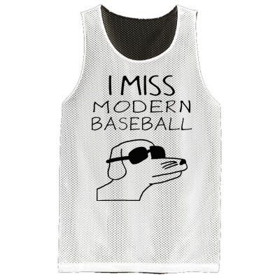 I Miss Modern Baseball Funny Dog Sport Lover Mesh Reversible Basketball Jersey Tank