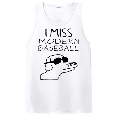 I Miss Modern Baseball Funny Dog Sport Lover PosiCharge Competitor Tank