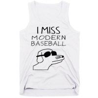 I Miss Modern Baseball Funny Dog Sport Lover Tank Top