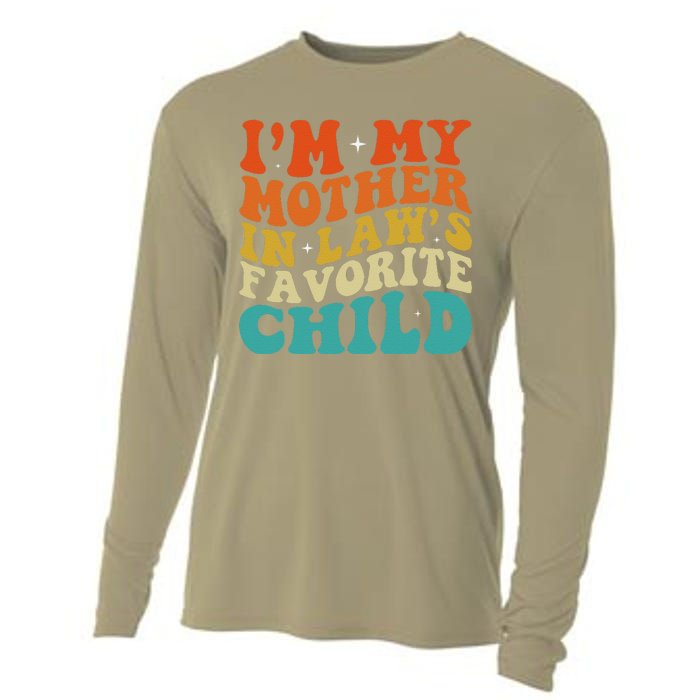 IM My Mother In Laws Favorite Son Daughter Child Parent Cooling Performance Long Sleeve Crew