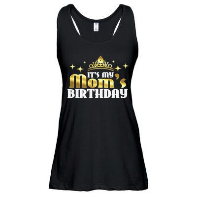 It's My Mom's Birthday Funny Cute Mama Gift For Mothers Ladies Essential Flowy Tank
