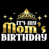It's My Mom's Birthday Funny Cute Mama Gift For Mothers Youth Performance Sprint T-Shirt