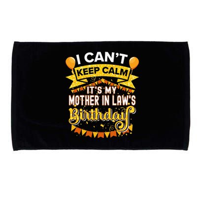 It's My Mother In Law Birthday Matching Family Party Microfiber Hand Towel