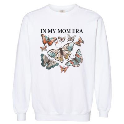 In My Mom Era Butterfly Garment-Dyed Sweatshirt